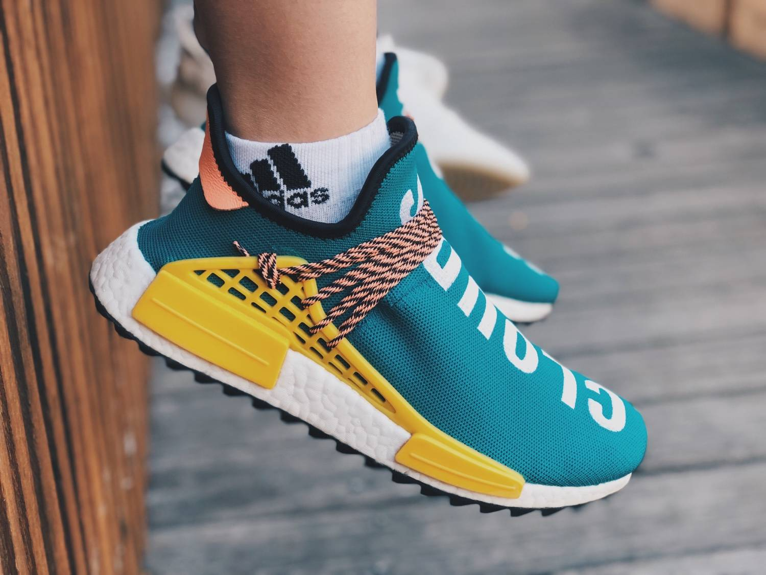 Giày Adidas Pharrell x NMD Human Race Trail 'Sun Glow' AC7188 - Ảnh 6