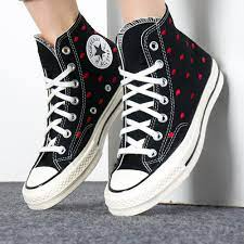 Giày Converse Chuck 70 Crafted With Love High Black Red A01600C - Ảnh 8