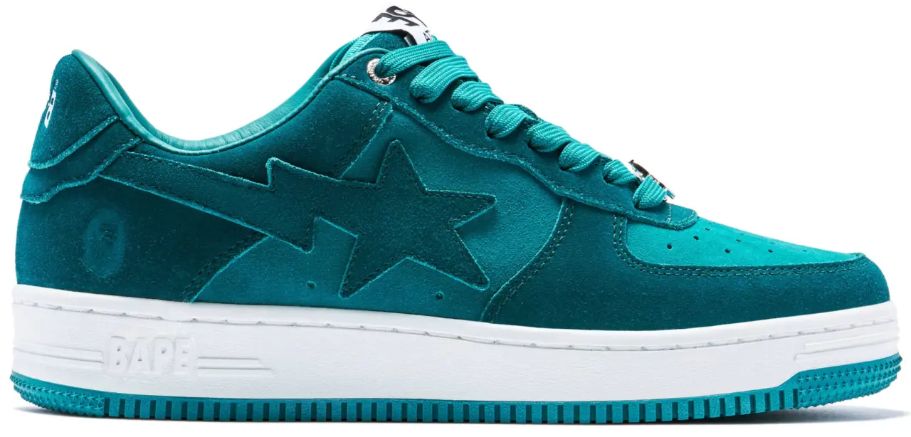 Giay A Bathing Ape Bape Sta 'Suede Green' 1I70-291-007