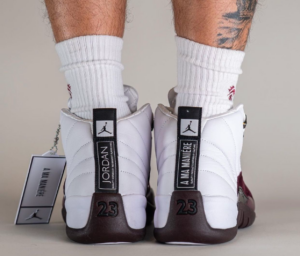 Giay Nike Air Jordan 12 x A Ma Maniere Retro 'White' DV6989-100