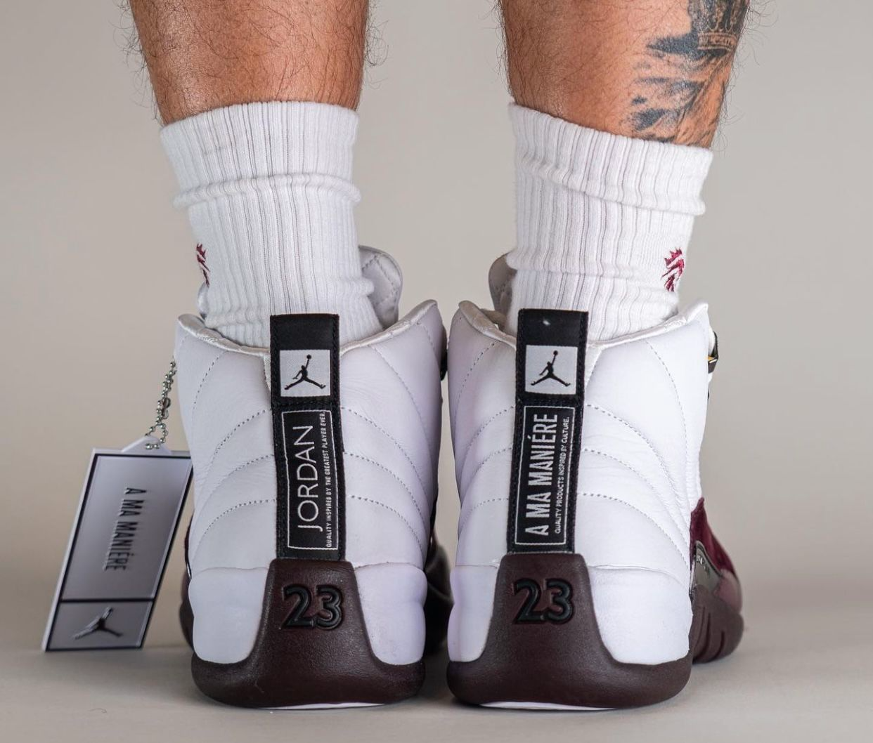 Giay Nike Air Jordan 12 x A Ma Maniere Retro 'White' DV6989-100