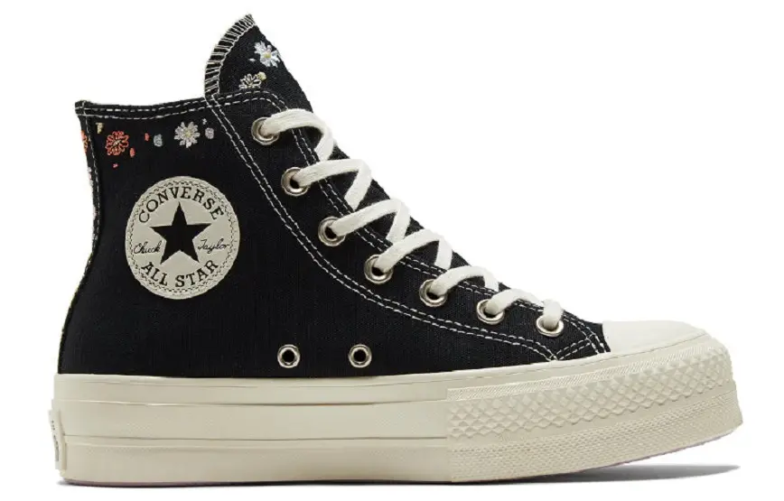 Giày Converse Chuck Taylor Floral Platform High Black Multi A01592C