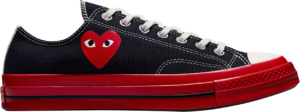 Giày Converse Comme des Garçons Play x Chuck 70 Low 'Black Red' A01795C