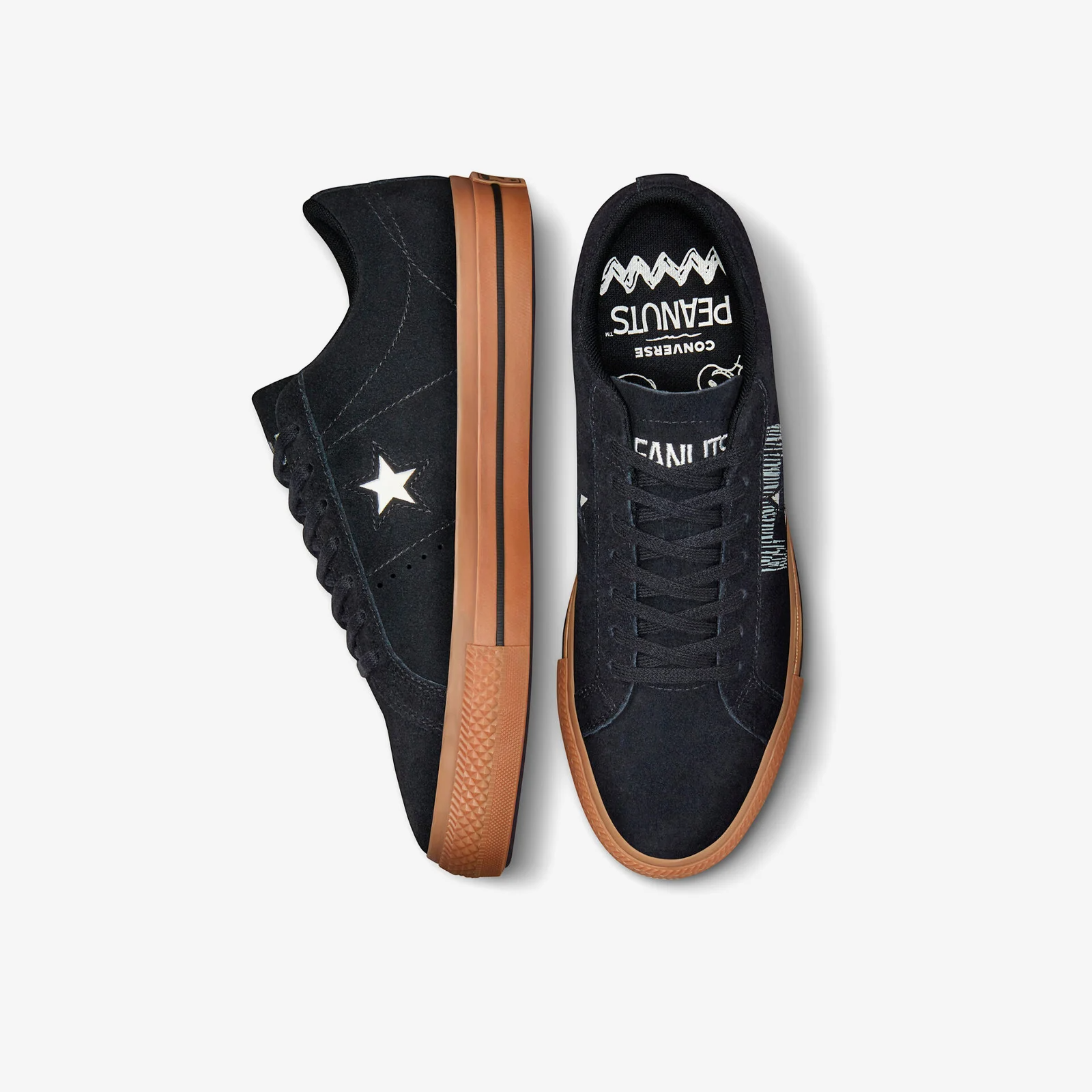Giày Converse One Star x Peanuts 'Black' A01873C - Ảnh 5