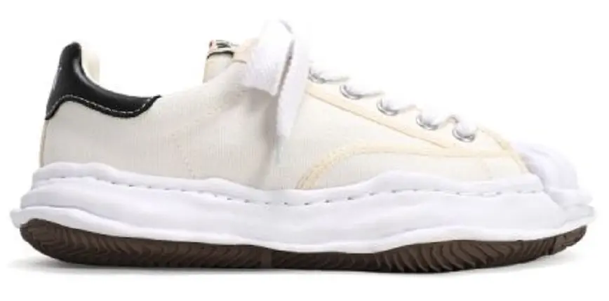 Giày Maison Mihara Yasuhiro Blakey OG Sole Canvas Low-top A06FW704-WHITE