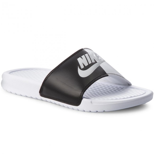 Dép Nike Benassi JDI LTD 'Black White Silver' 343881-104 - Ảnh 2