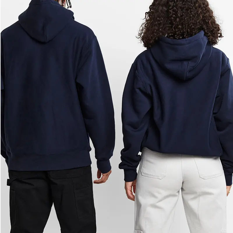 Alternative view of Champion Reverse Weave Hoodie Sweatshirt Navy A1704H-NAV