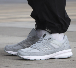 Alternative view of Giày New Balance Men 990v5 'Grey' Made In USA M990JS5