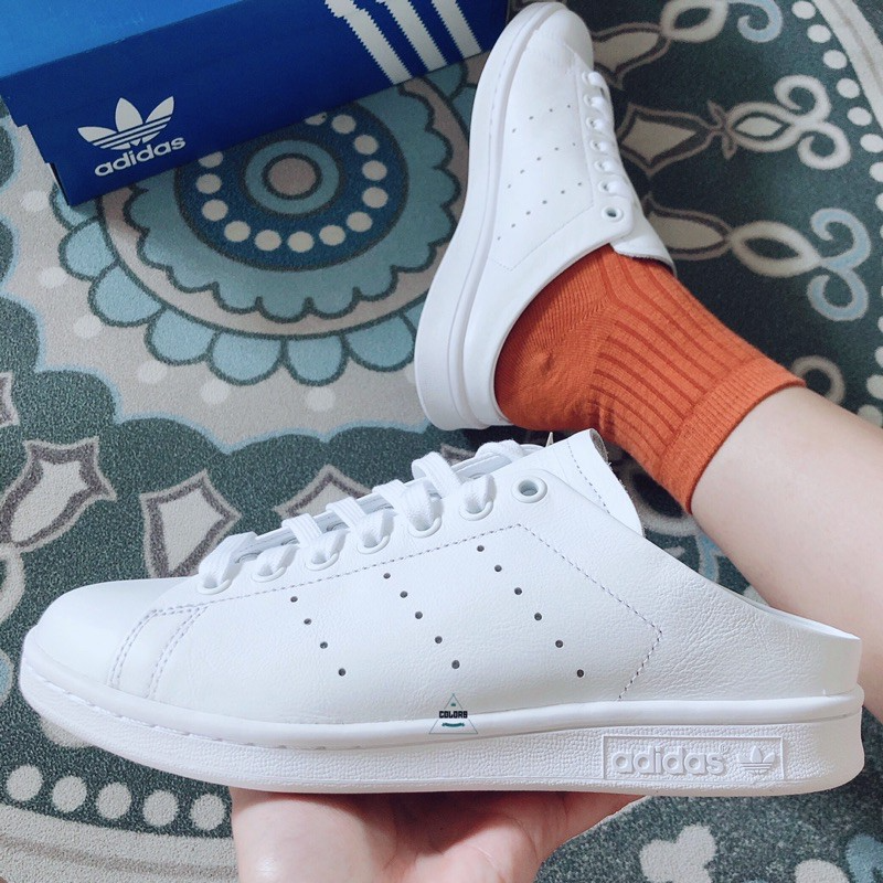 Giày Adidas Stan Smith Slip On Backless Mule 'Cloud White' FX0532 - Ảnh 3