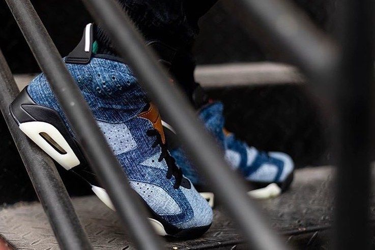 Giày Nike Air Jordan 6 Retro 'Washed Denim' CT5350-401 - Ảnh 4