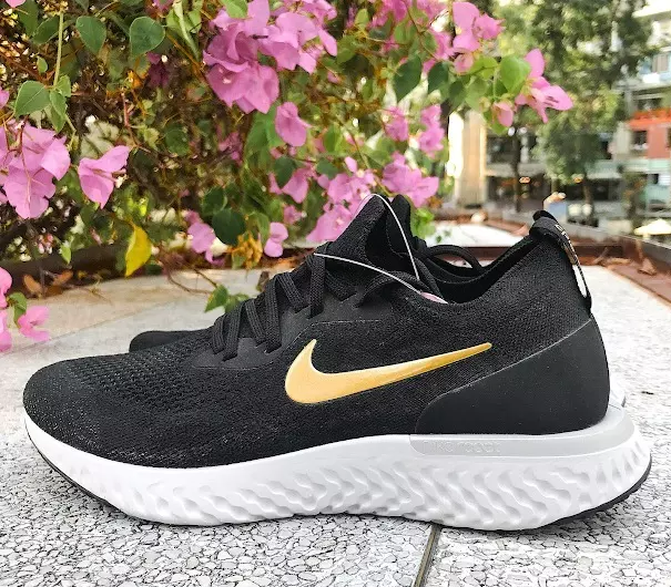 Giày Nike Wmns Epic React Flyknit 'Metallic Gold' AQ0070-013 - Ảnh 5