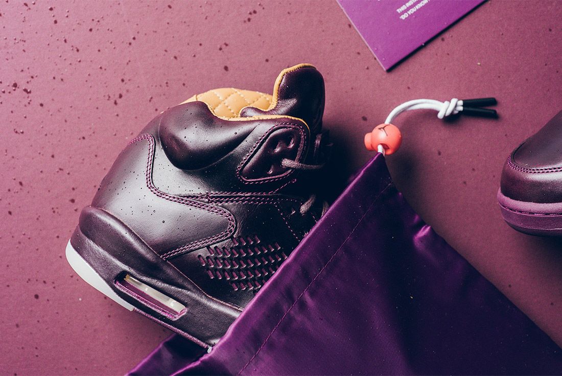 Giày Nike Air Jordan 5 Retro Premium "Wine" 881432-612 - Ảnh 5