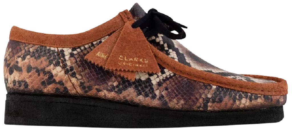 Giay Clarks Wallabee x Aime Leon Dore 'Snakeskin Brown' 261-55405
