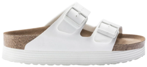 Dep Birkenstock Arizona Platform 'Vegan White' 1018581