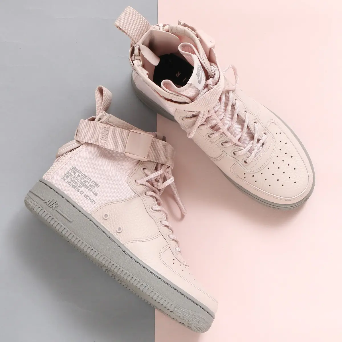 Alternative view of Giày Nike Wmns SF Air Force 1 Mid 'Siltstone Red' AA3966-600