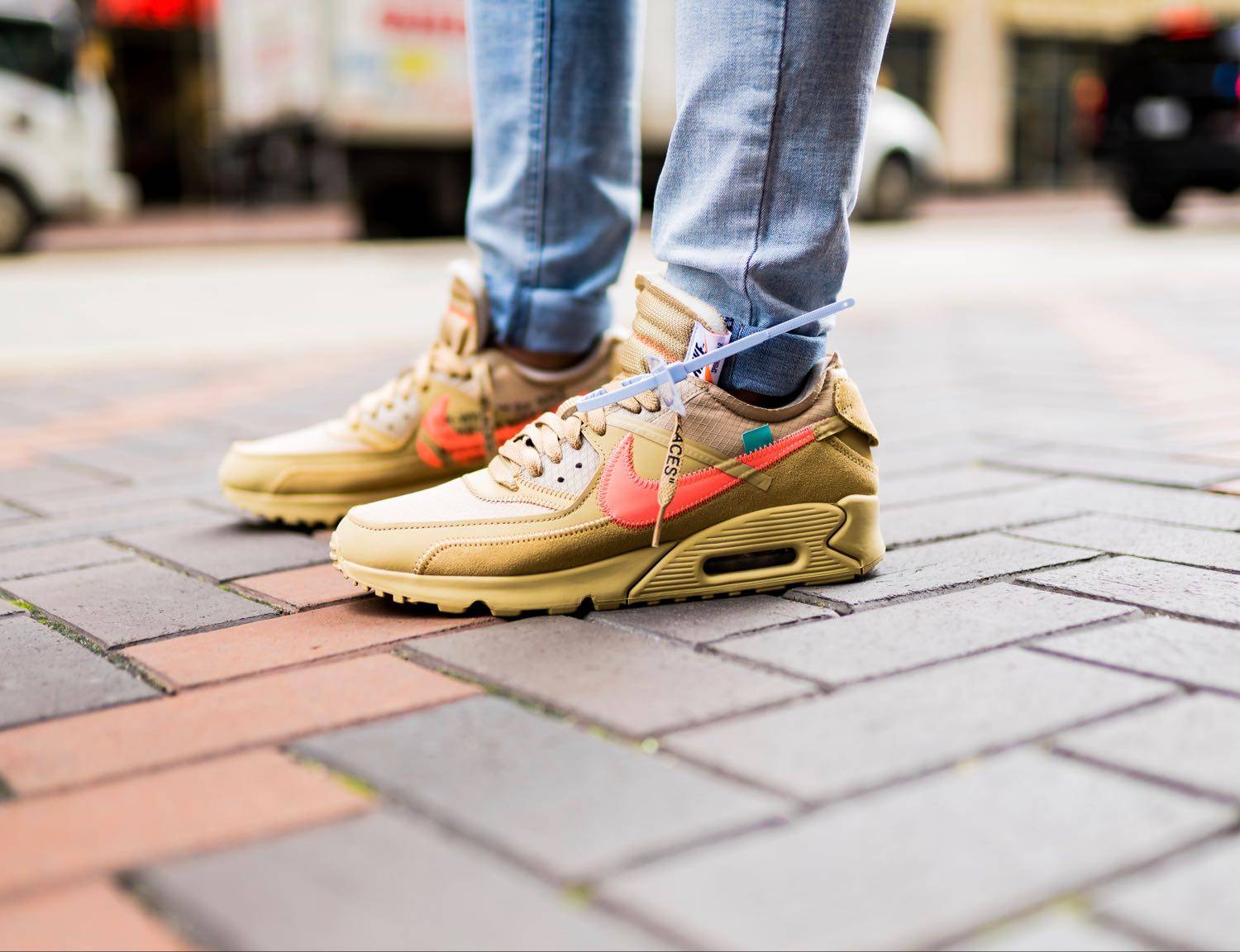 Giày Nike Off-White x Air Max 90 'Desert Ore' AA7293-200 - Ảnh 5
