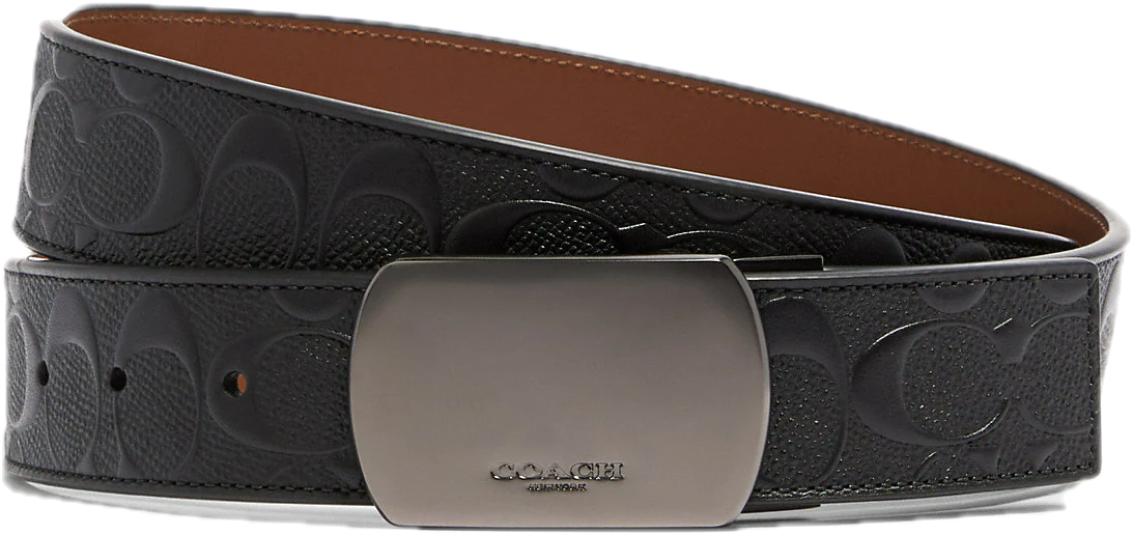 That Lung Coach Plaque Buckle Cut To Size Reversible 'Black' 101-QBLVW