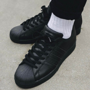 Alternative view of Giày Adidas Superstar 'All Black' EG4957