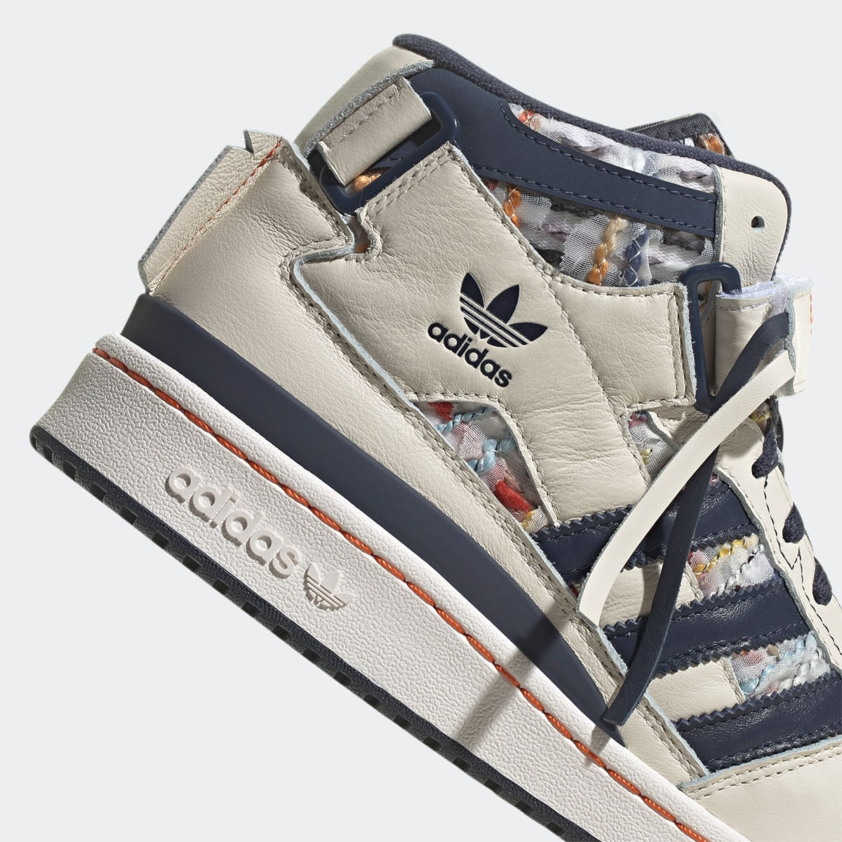 Giày Adidas Forum Mid White Navy GX3958 - Ảnh 2