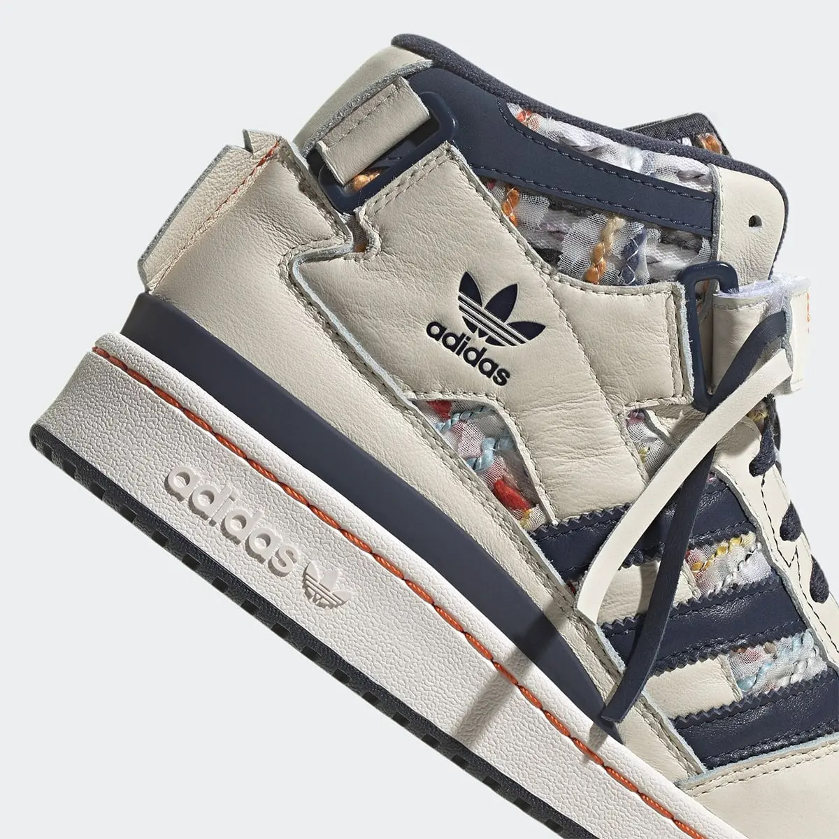 Alternative view of Giày Adidas Forum Mid White Navy GX3958