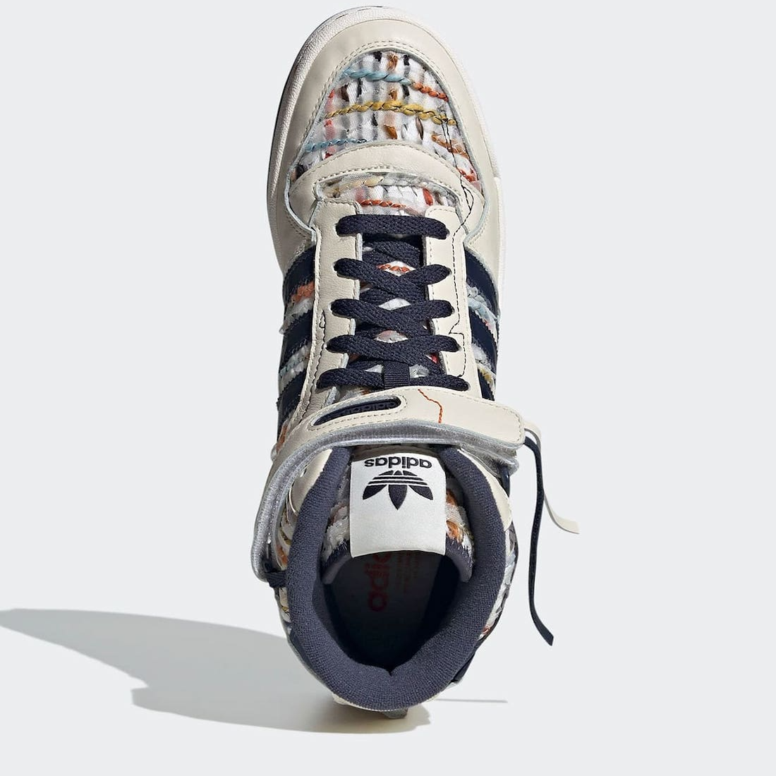 Giày Adidas Forum Mid White Navy GX3958 - Ảnh 5