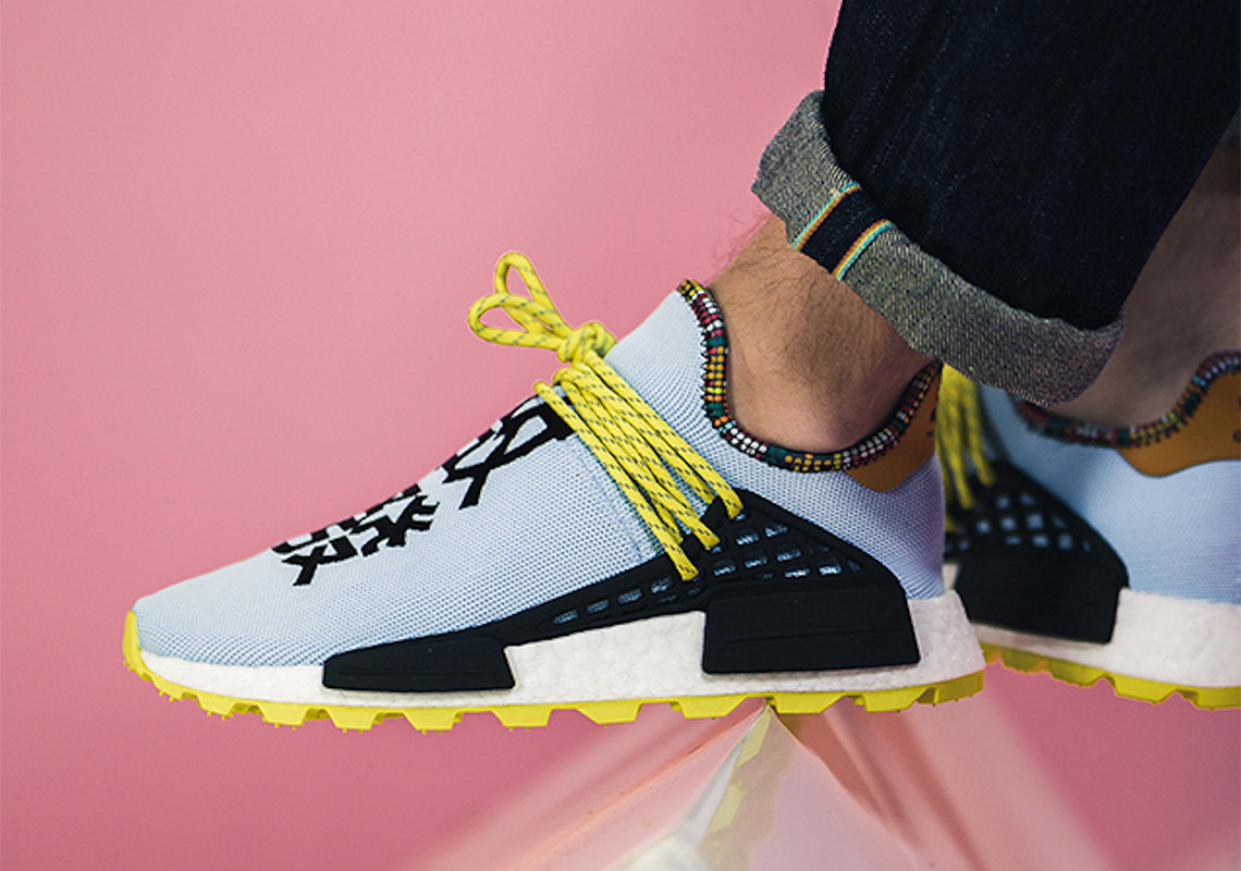 Giày Adidas NMD Hu Pharrell Inspiration Pack Clear Sky EE7581 - Ảnh 4