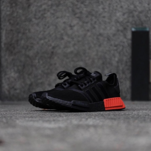 Alternative view of Giày Adidas NMD R1 Core Black 'Solar Red' EE5107