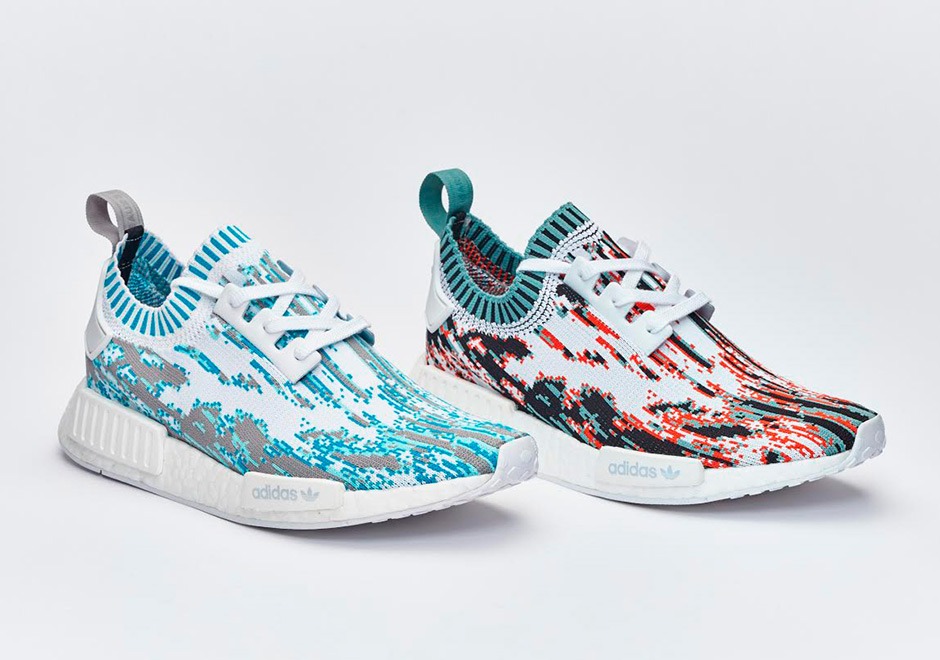 Giày Adidas NMD R1 Sneakersnstuff Datamosh Collegiate Orange BB6365 - Ảnh 3