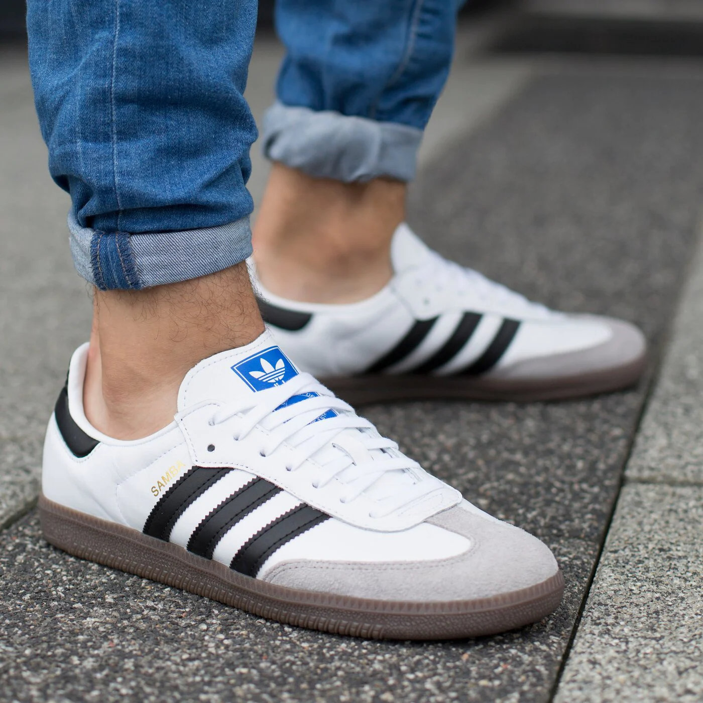 Giày Adidas Samba OG 'White Black Gum' B75806 - Ảnh 6