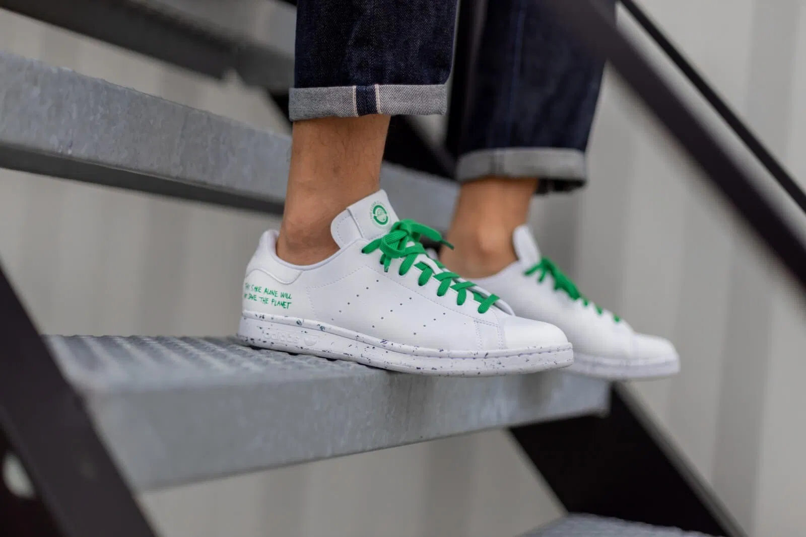 Giày Adidas Stan Smith 'Clean Classics Collection White Green' FU9609 - Ảnh 4