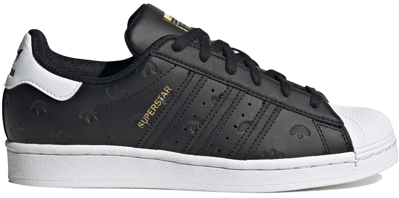 Giay Adidas Superstar 'All Over Trefoil Black White' HQ1937