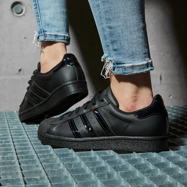 Giày Adidas Originals Superstar J 'Black' FV3140 - Ảnh 3