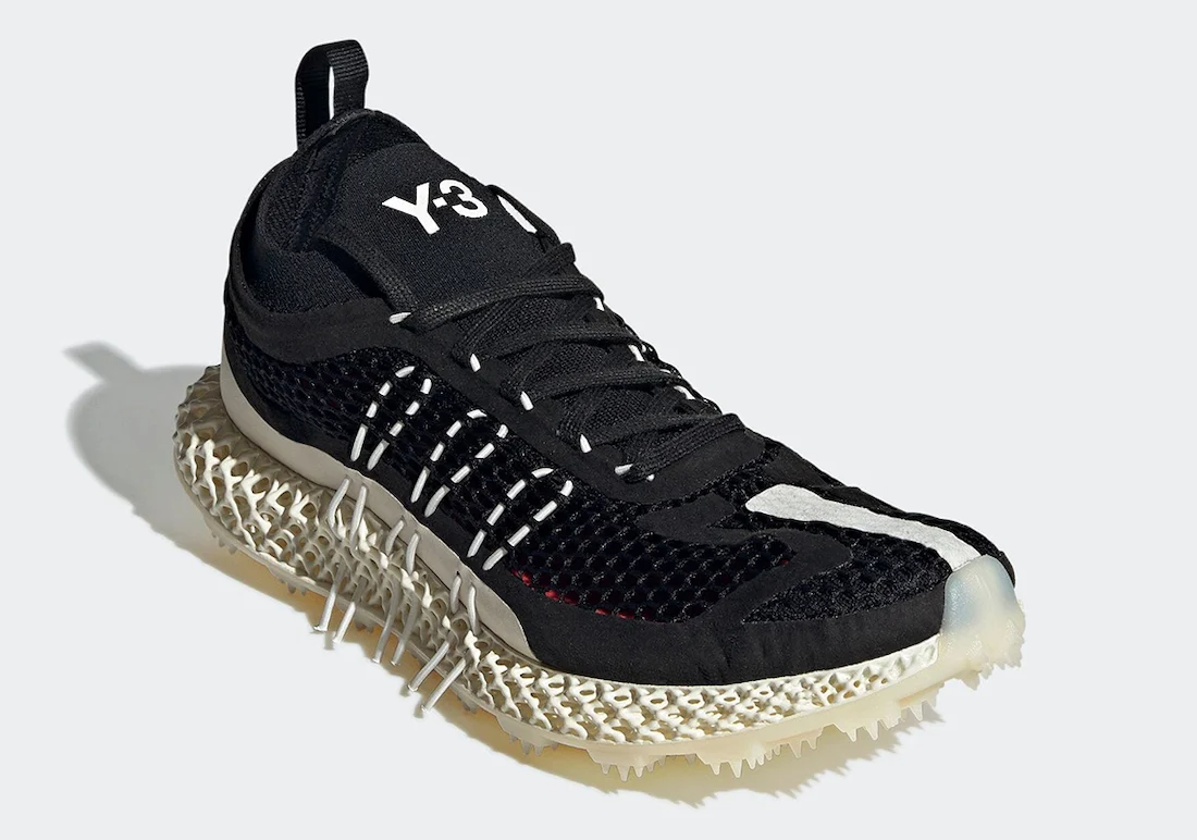 Giày Adidas Y-3 Runner 4D 'Black White' GX1091 - Ảnh 2