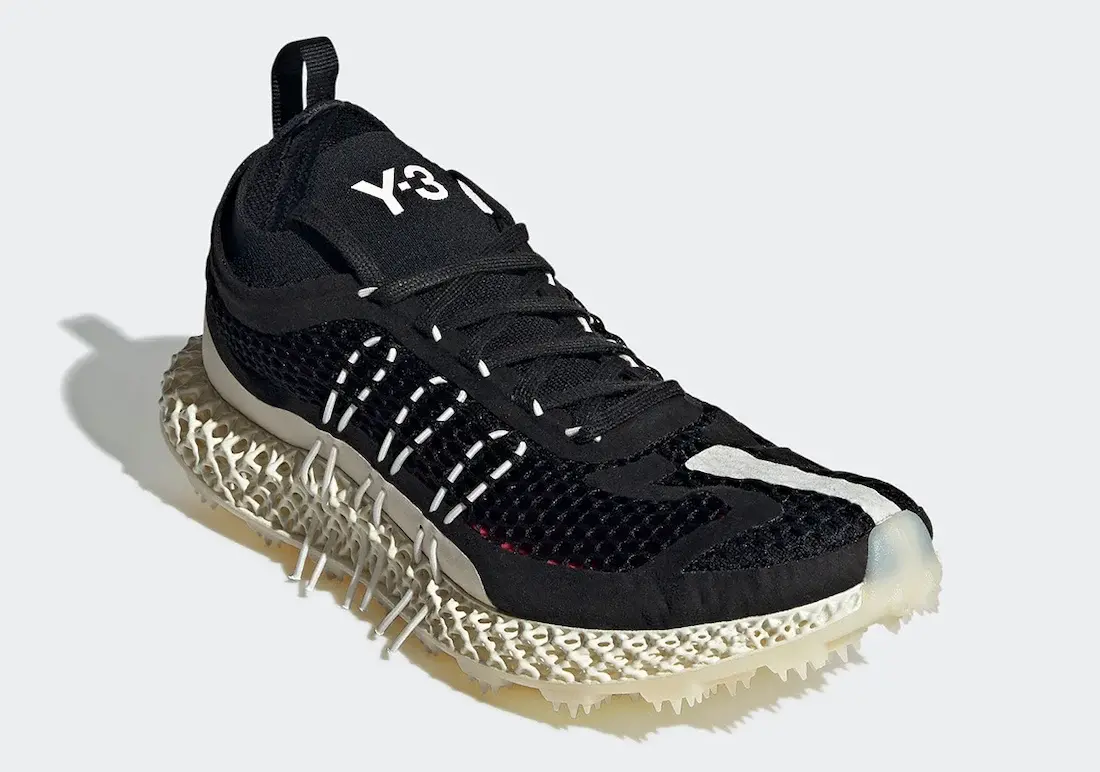 Alternative view of Giày Adidas Y-3 Runner 4D 'Black White' GX1091