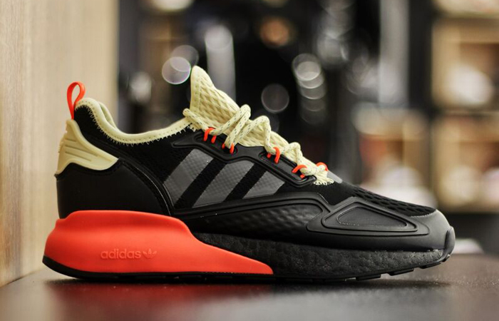 Giày Adidas ZX 2K Boost 'Black Solar Red' FV9999 - Ảnh 7
