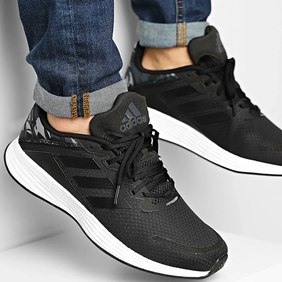 Alternative view of Giày Adidas Duramo SL 'Black White' FY6685