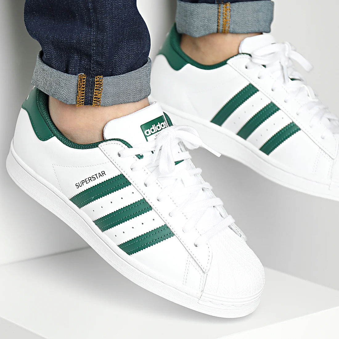 Giày Adidas Superstar 'White Collegiate Green' GZ3742 - Ảnh 4