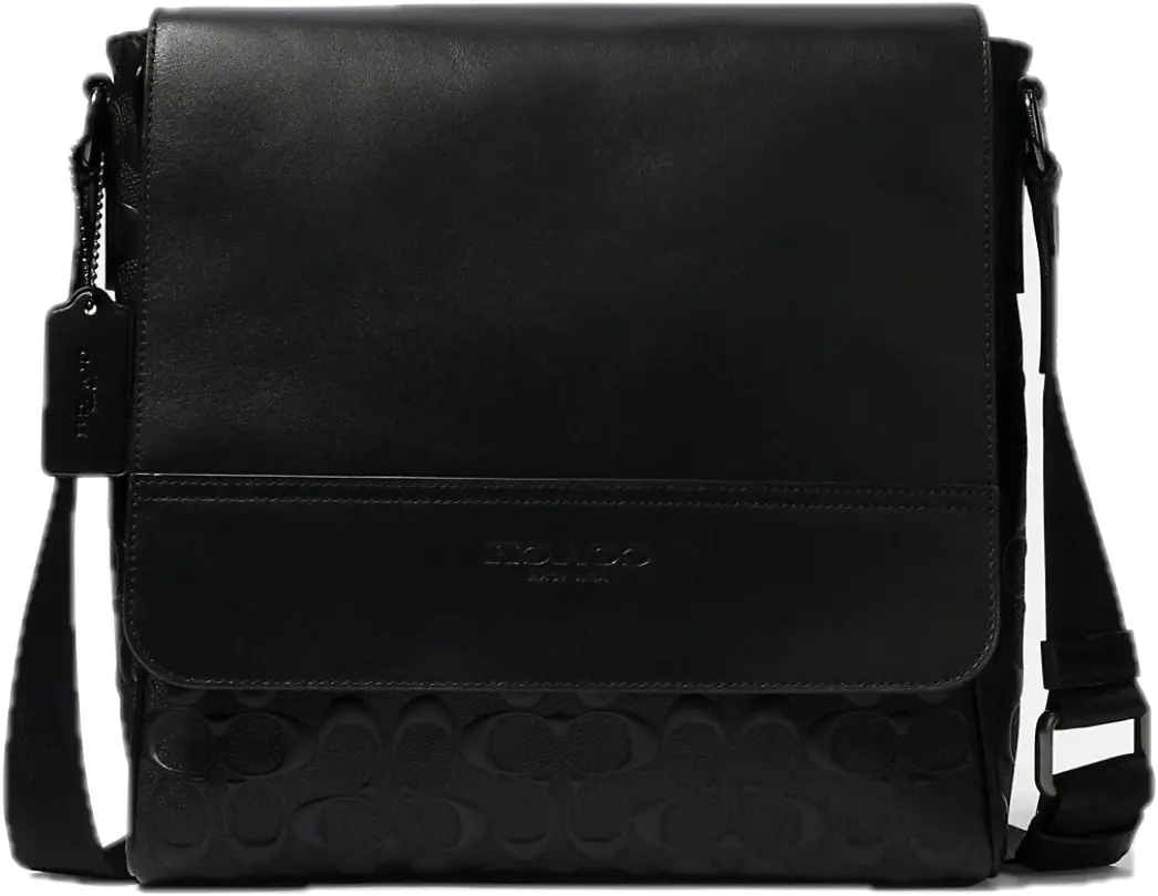 Tui Coach Houston Map Bag In Signature 'Black' 4006-QB