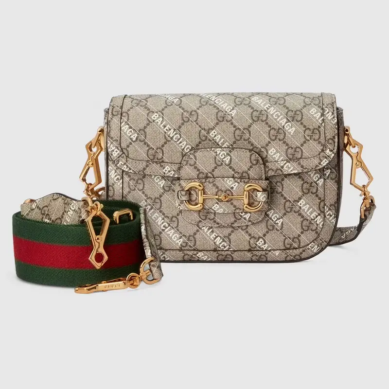 Alternative view of Túi Guci The Hacker Project Mini Gucci Horsebit 1955 Beige ‎658574-ULZAG-9759