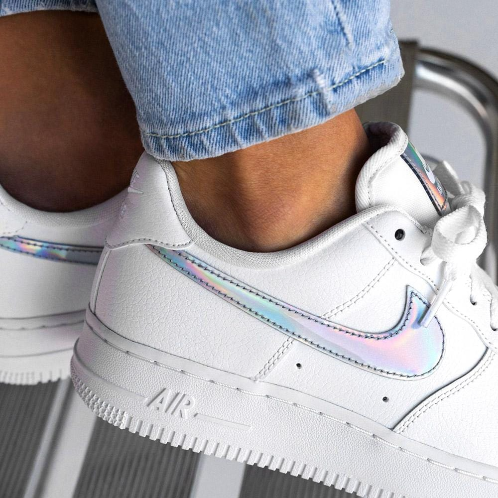 Giày Nike Wmns Air Force 1 Low 'Iridescent Swoosh' CJ1646-100 - Ảnh 5