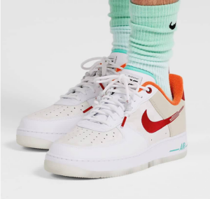 Giay Nike Air Force 1 Low 'Just Do It White Red Teal' FD4205-161