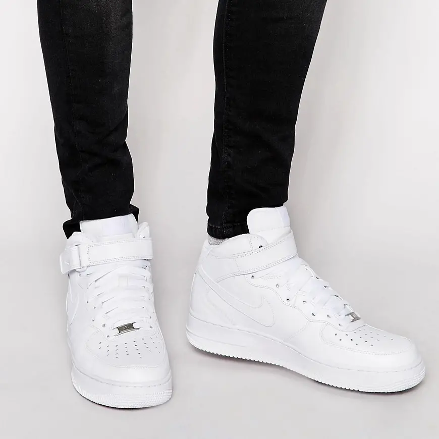 Alternative view of Giày Nike Air Force 1 Mid 'All White' 07 315123-111