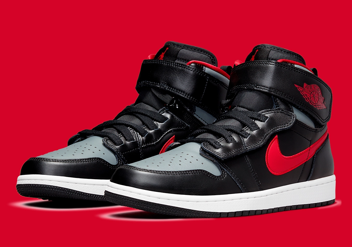 Giày Nike Air Jordan 1 High FlyEase GS 'Smoke Grey Gym Red' DC7986-006 - Ảnh 3