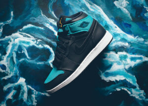 Alternative view of Giày Nike Air Jordan 1 Retro High 'Rio Teal' 332148-011