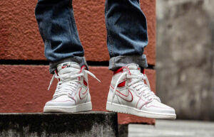 Alternative view of Giày Nike Air Jordan 1 Retro High 'Phantom Gym Red' 555088-160