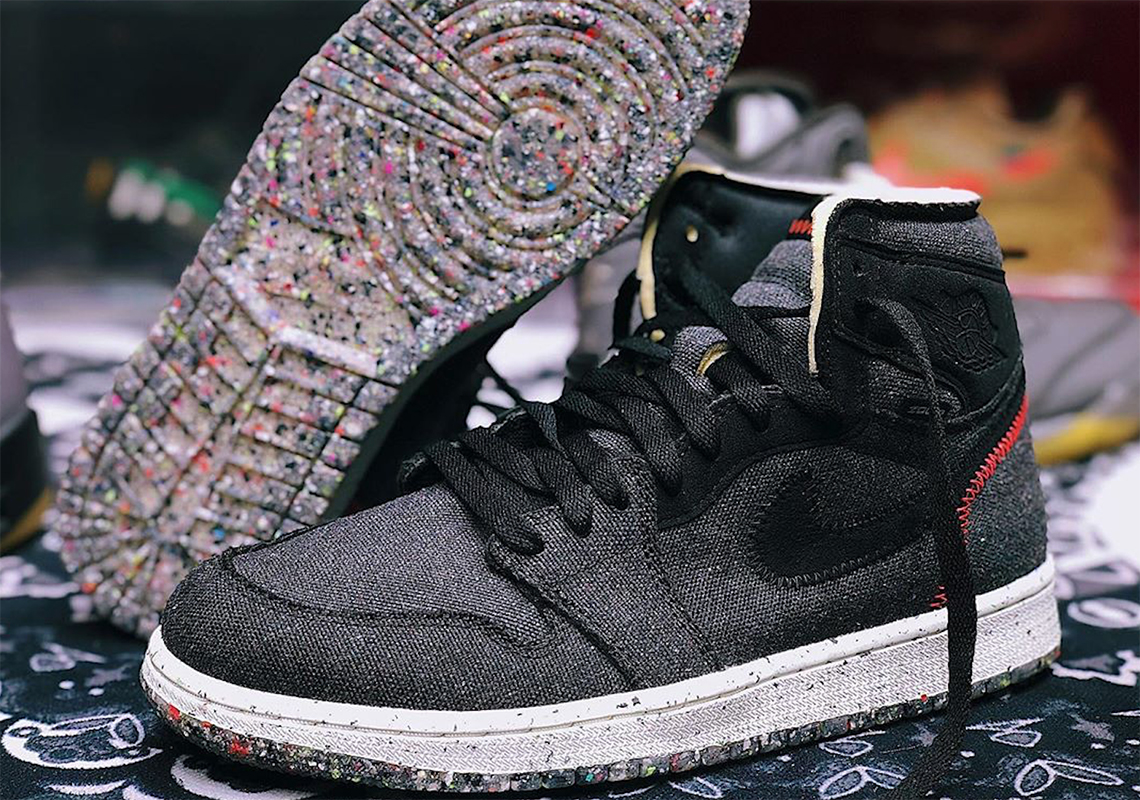 Giày Nike Air Jordan 1 High Zoom 'Crater' CW2414-001 - Ảnh 10