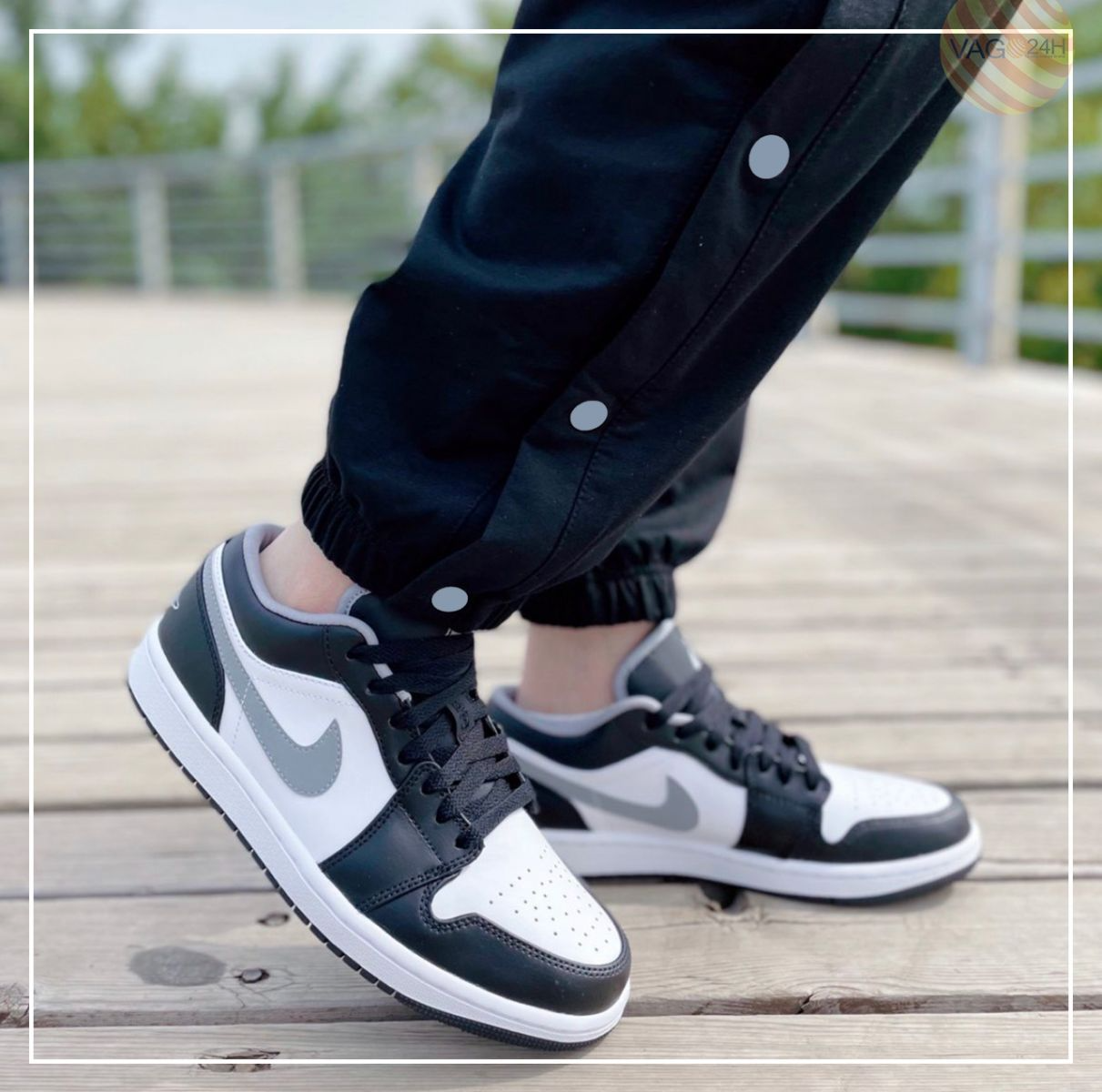 Giày Nike Air Jordan 1 Low 'Smoke Grey V3' 553558-040 - Ảnh 4