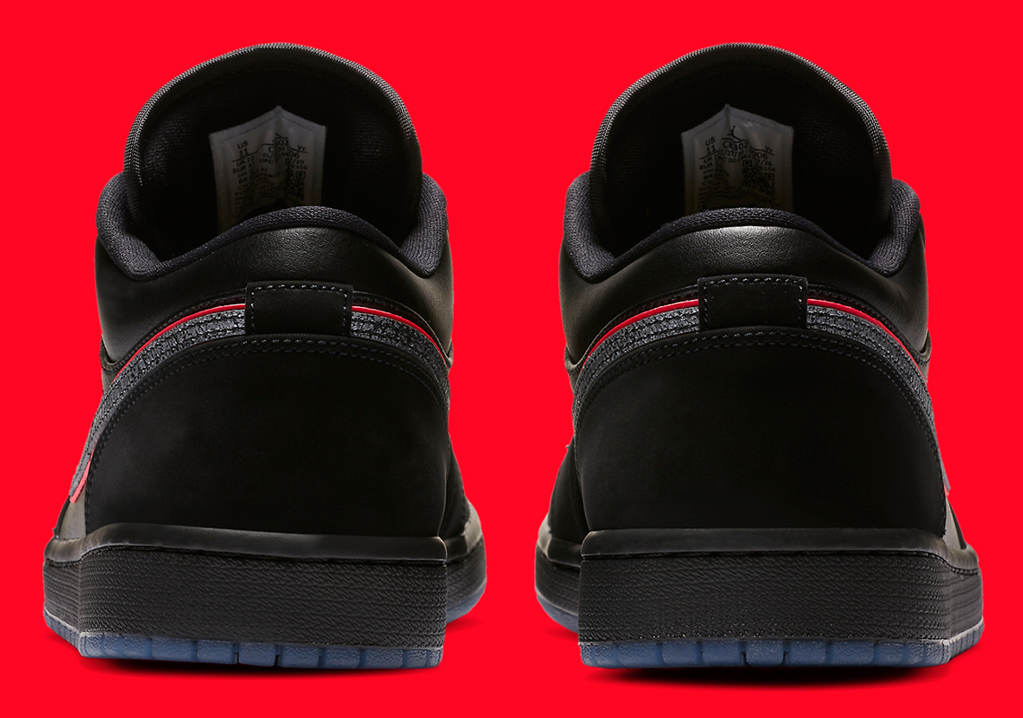 Giày Nike Air Jordan 1 Low Black Red Orbit CK3022-006 - Ảnh 5