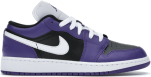 Giày Nike Air Jordan 1 Low GS 'Black Court Purple' 553560-501