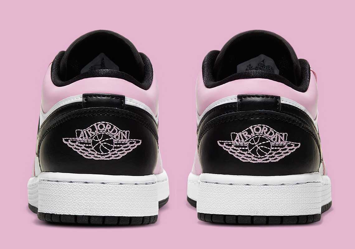 Giày Nike Air Jordan 1 Low GS 'Light Arctic Pink' 554723-601 - Ảnh 13